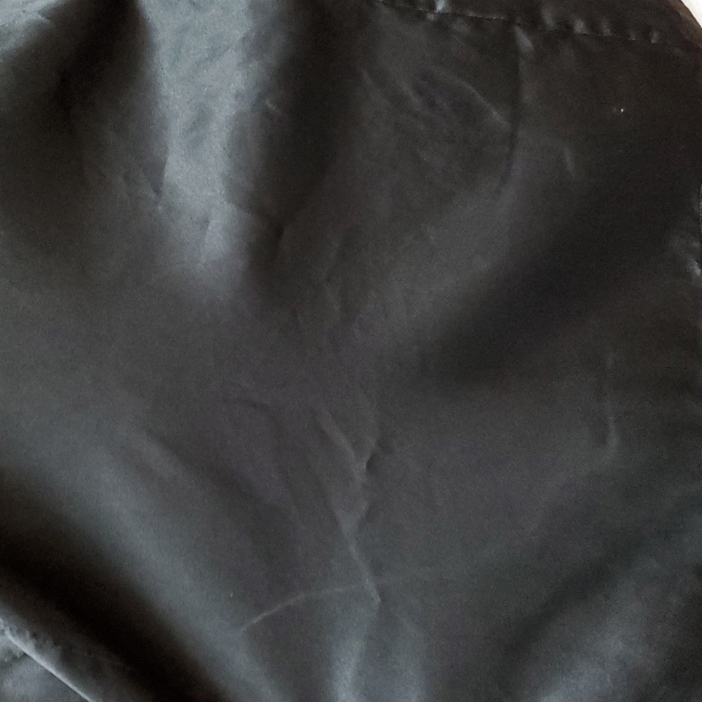 Victoria Secret Black Satin Robe Attached Belt - Picture 14 of 16